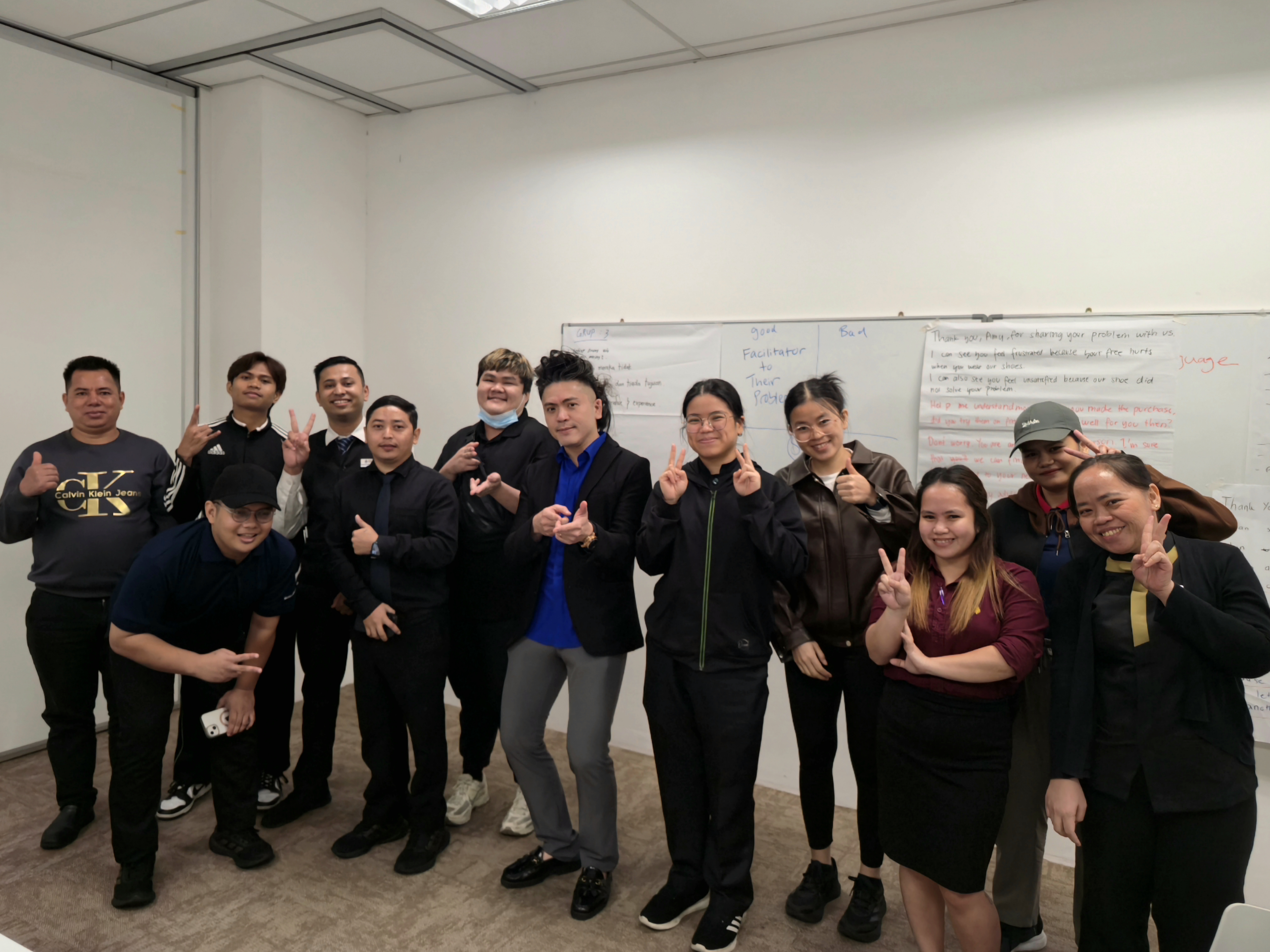 Dr. Aaron Kwan with participants during a facilitated workshop